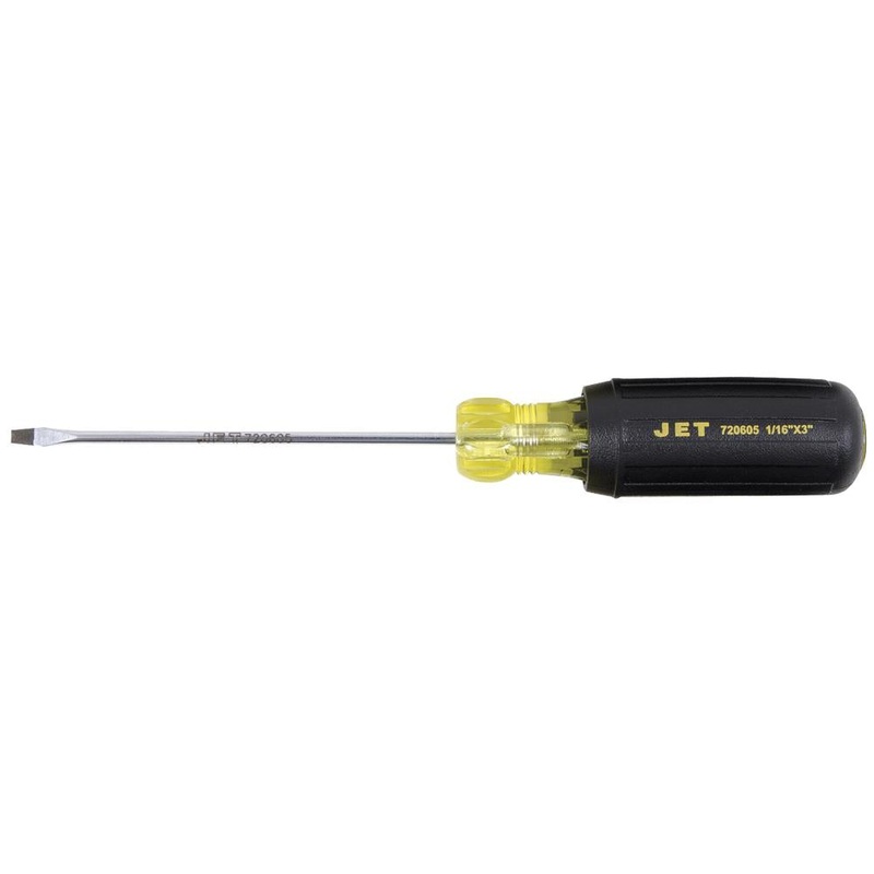 SureWerx (545) 720605 JET JKMS-116 1/16IN X 3IN SLOT MINI CUSHION GRIP SCREWDRIVER