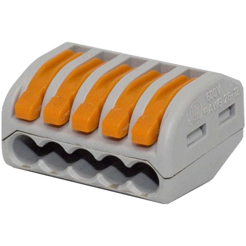 Pico (931) 1637-14 10PCS 5 CONDUCTOR LEVER-NUT WIRE CONNECTOR