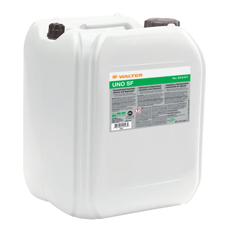 Walter (365) 53G017 UNO S F HIGH STRENGTH FOAMLESS CLEANER/DEGREASER 20L