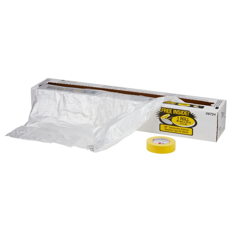 3M (815) 06724 3M Plastic Sheeting, 06724, 16 ft x 400 ft (4.88 m x 121.92 m), Colour: Transparent, 3M Stock No. 7100139894