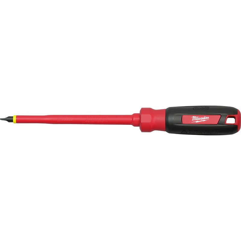 Milwaukee (366) 48-22-2221 1/4" Slotted - 6" 1000V Insulated Screwdriver