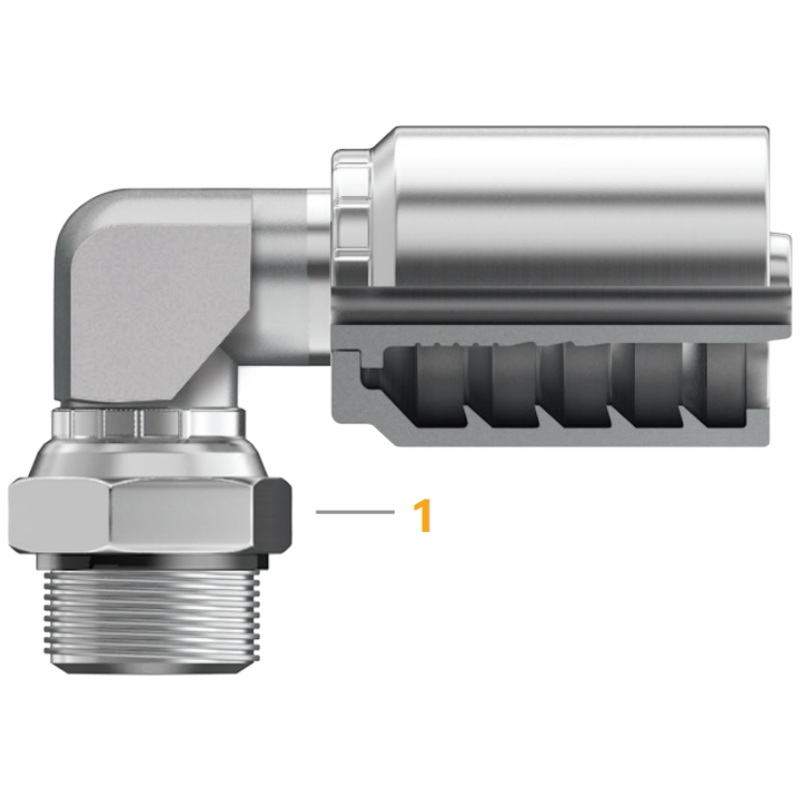 Continental Hydraulic (510) B2-OBMX90B-0405 FITTINGS-B2