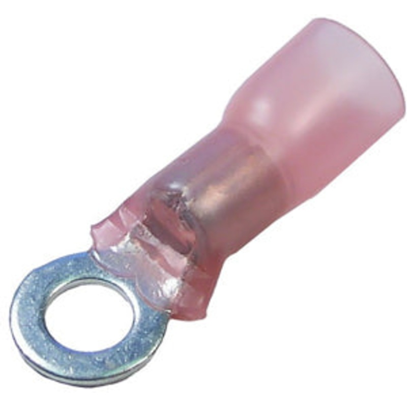 Pico (931) 6106-14 10PCS 8GA 1/4" HEAT SHRINK RING CONNECTORS - RED