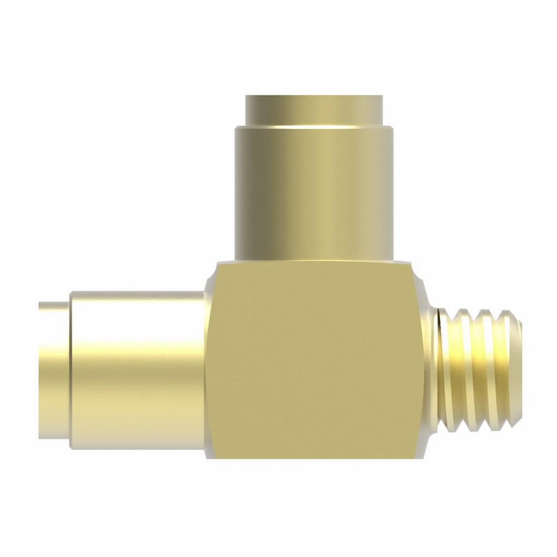 WHD (129) 1871X6 AIR BRAKE QC 3/8 TUBE X 1/4 MPT RUN TEE