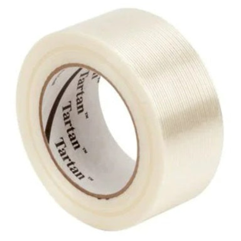 3M (815) 68987 3M Tartan Filament Tape, 8934 24MM X 55M, Clear, 3M Stock No. 7000028887