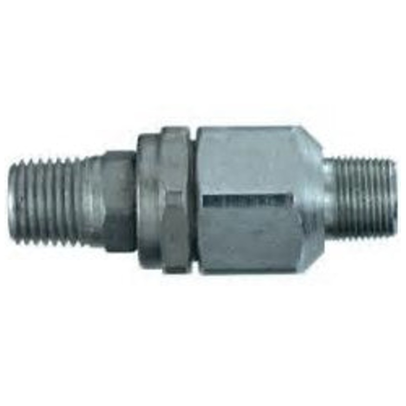 Lincoln (502) 81606 Lincoln Industrial 81606 Straight Swivel (Whip Hose Only), High Pressure, 1/8 in. NPT (f) x 1/8 in. NPT (m), Max. Pressure 4500 PSI