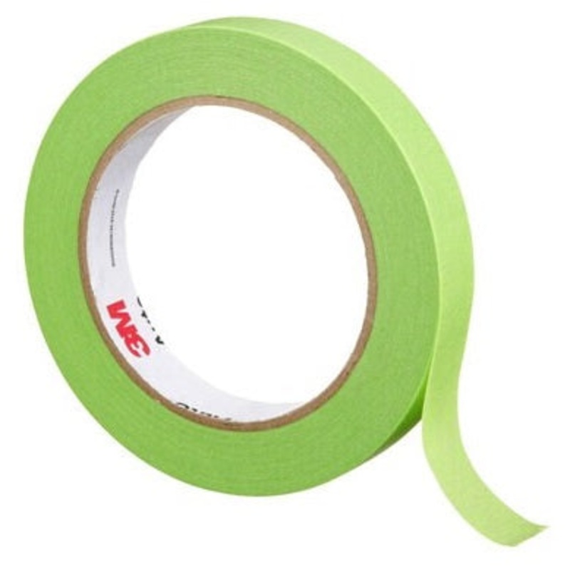 3M (815) 03431ESF Auto Performance Masking Tape 03431ESF, 18 MM X 32 M, Colour: Green3M Stock No. 7100255704