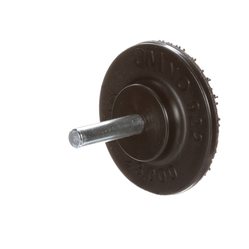 3M (815) 07494 Scotch-Brite Disc Pad, 922, black, 1 121/125 in (50 mm), Colour: Black, 3M Stock No. 7000045864