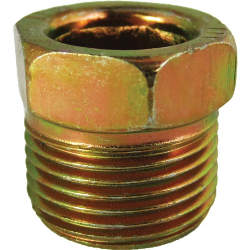 FMSI (450) 3016 1/2" x 3/4" - 18 Standard Steel Invert Flare Tube Nut