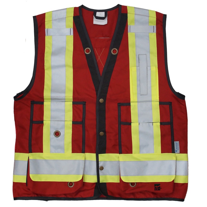 Viking (725) 6165R-XL Open Road Surveyor CSA Vest Red (Size XL)