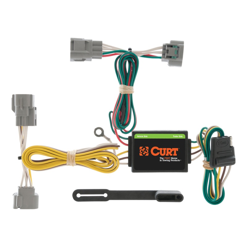 Curt (167) 55513 Custom Wiring Harness, 4-Way Flat Output, Select Toyota Tacoma, T100, Hilux