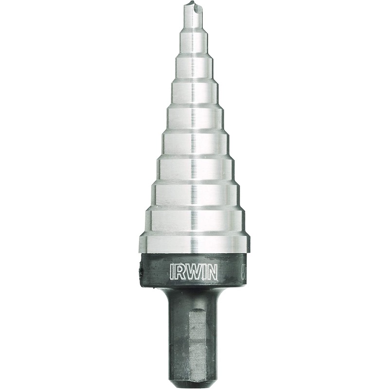 Irwin (928) 11104 IRWIN Unibit High-Speed Steel Metric Hole-Enlarging Step Drill Bit, No.4M (11104)