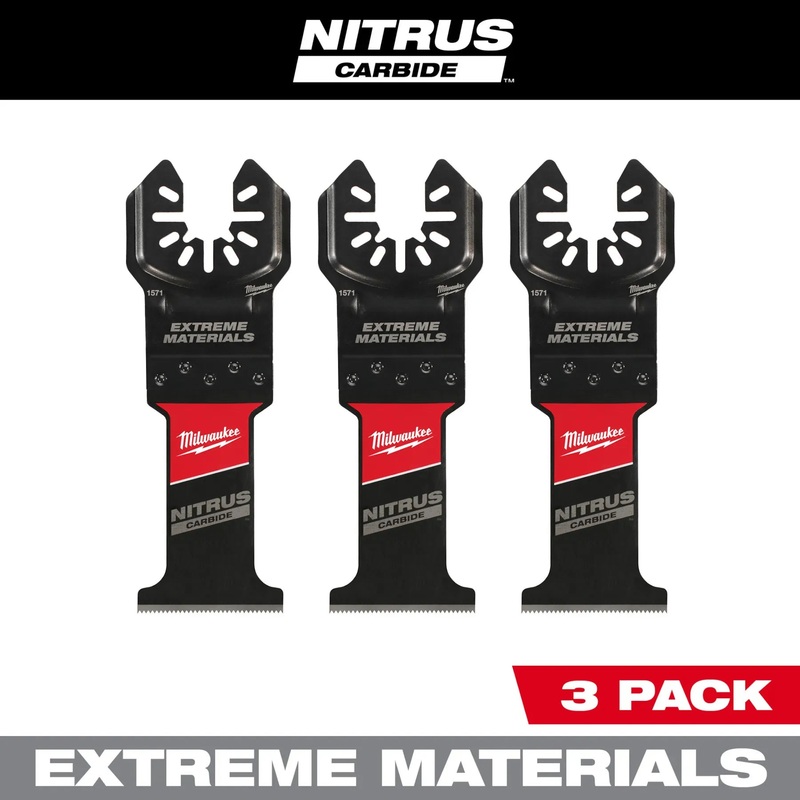 Milwaukee (366) 49-25-1573 NITRUS CARBIDE Extreme Materials Universal Fit OPEN-LOK Multi-Tool Blade