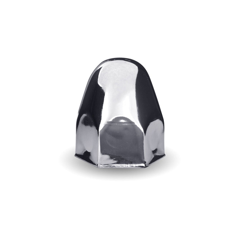 Trux Accessories (737) TNUT-B1 Chrome Metal Bullet Style 2 Nut Cover
