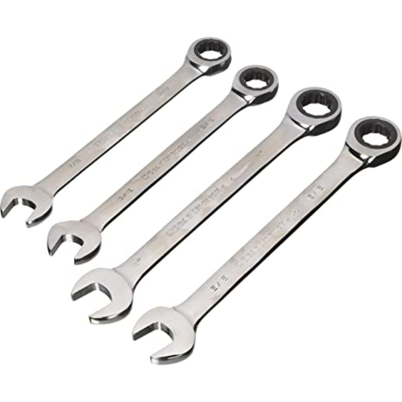 Apex Tool (442) 9309C GearWrench 4-Piece Large SAE Ratcheting Wrench Set