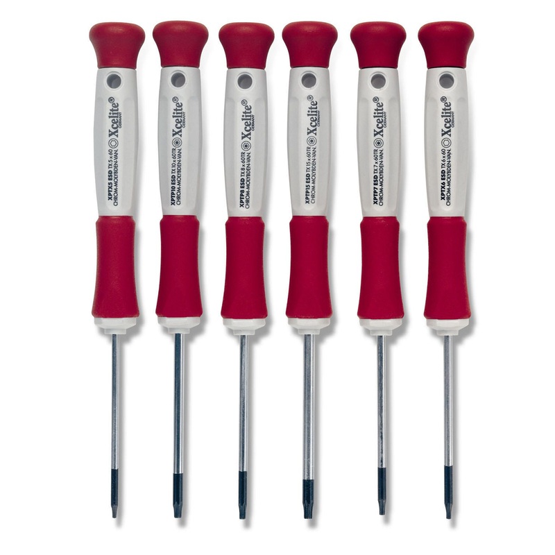 Apex Tool (442) XPTX600 Xcelite SCREWDRIVER SET, 6PC, TORX PRCSN, ESD SAFE
