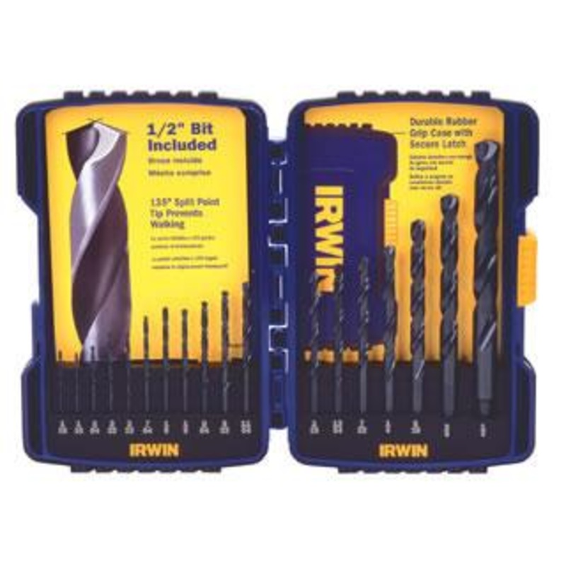Irwin (928) 314018 IRWIN 18-Piece Black Oxide Drill Bit Set (314018)