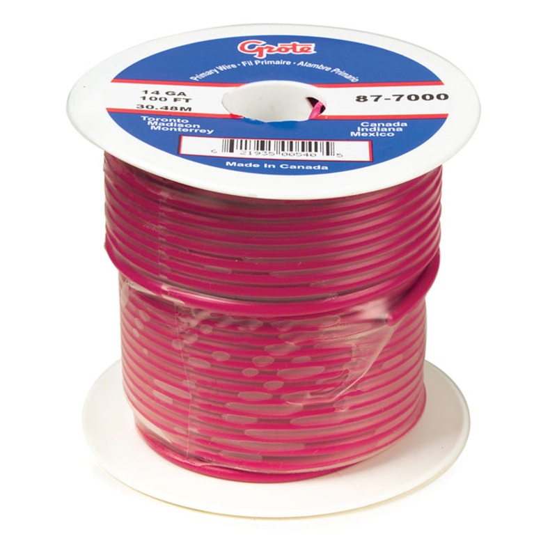 Grote (522) 87-6500 PRIMARY WIRE 12 GAUGE RED 500 FT SPOOL