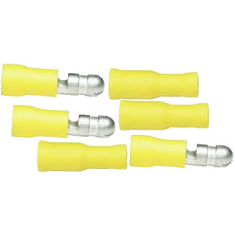 Pico (931) 1985-BP 6PCS 12-10GA BULLET & RECEPTACLE COMBO PACK - YELLOW