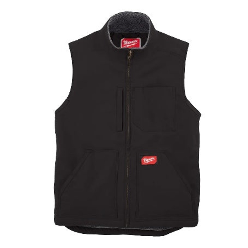 Milwaukee (366) 801B-XL Heavy Duty Sherpa-Lined Vest - Black XL