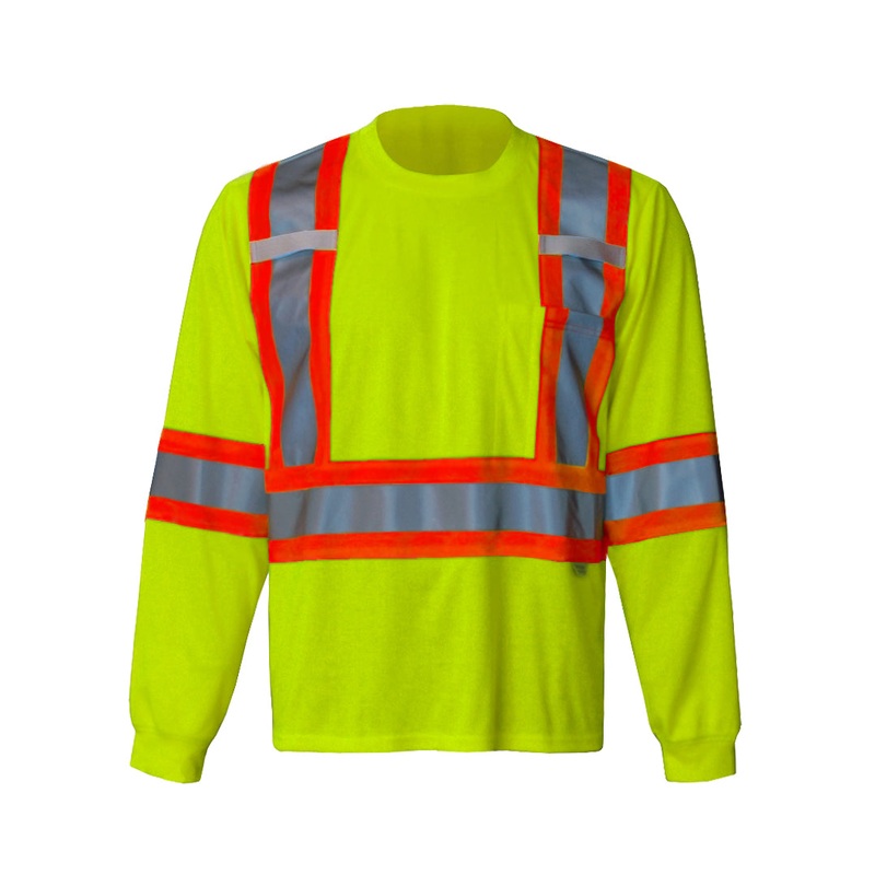 Viking (725) 6010G-L Viking Safety Long Sleeve Shirt, Poly