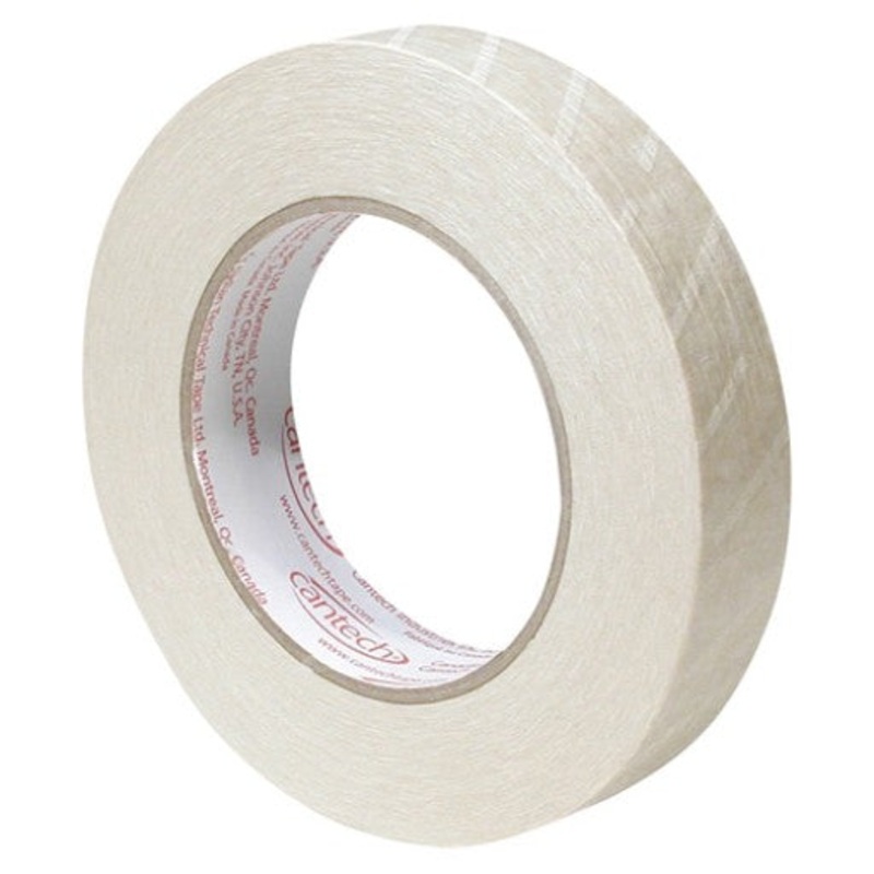 Cantech (111) 400-00-1250 MEDIUM GRADE BOULE-COATED TISSUE TAPE, 12MM x 50M