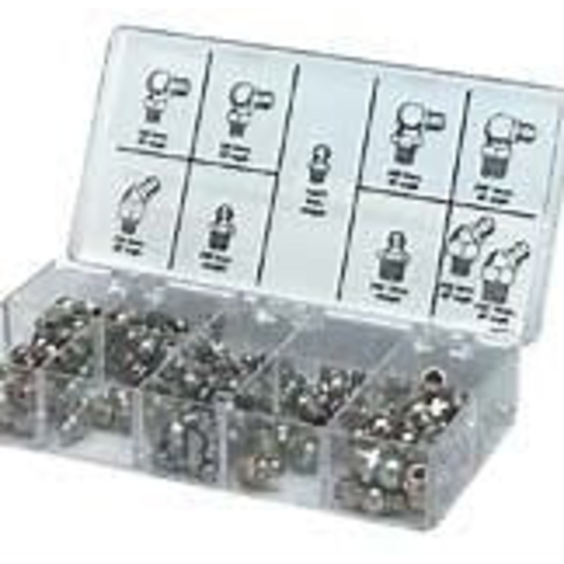 Lincoln (502) 5185 Fitting Lube Assortment, Metric, 30 pcs, Carded