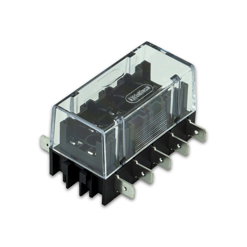 Cole Hersee (163) 03500417Z ATO FBA5 SERIES 32V 5-POSITION PANEL-MOUNT HORIZONTAL-TERMINAL FUSE BLOCK