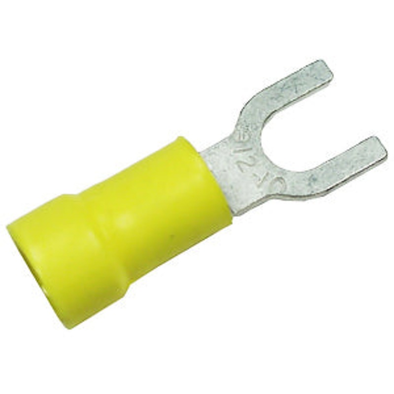 Pico (931) 1924-CP 100PCS 12-10GA No.8 SPADE CONNECTORS - YELLOW