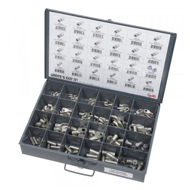 Grote (522) 83-6654 TIN PLATED COPPER LUG ASSORTMENT