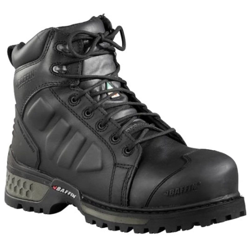 Baffin (202) MNSTMP02BK1AAA011 MONSTER 6" (STP) Black Work Boot Size 11 - Fit Tip: True to size - Temperature Rating: All Season - Waterproof leather with breathable membrane and comfort-padded top collar - Corrosion resistant top hardware and catch