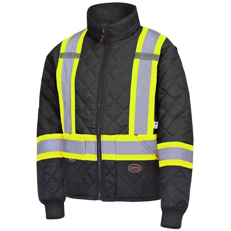 SureWerx (545) V1170170-5XL PIONEER Hi-Vis Quilted Freezer Jacket - Black - 5XL - Model Number 5017