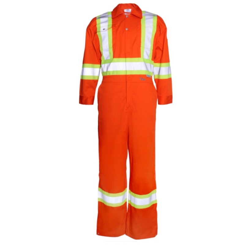 Viking (725) VC30O-2XL Viking 270 GSM (8oz/yd.) Coverall-4 Vibrance Safety Stripes