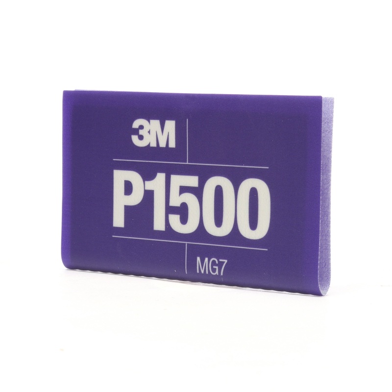 3M (815) 34343 3M Flexible Abrasive Hookit Sheet, 34343, 5.5 in x 6.8 in (13.97 cm x 17.2 cm), P1500, 25 sheets per box, Colour: Purple, 3M Stock No. 7100010565