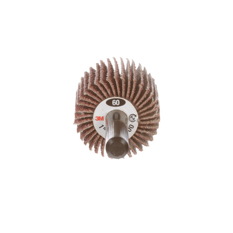 3M (815) AB14623 3M Flap Wheel, 244D, grade 60, type 83, 2 in x 1 in x 1/4 in (50.8 mm x 25.4 mm x 6.35 mm), 3M Stock No. 7100178229