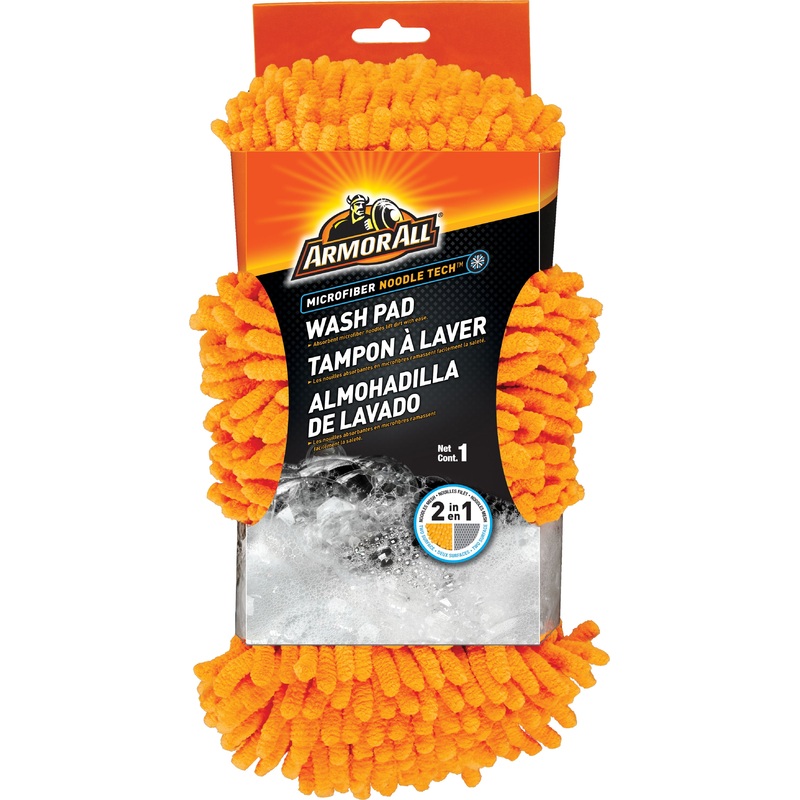 Armor All/STP (801) 18584 AA 2in1 MicrfbrNdleWshPad 24/1ct Tri
