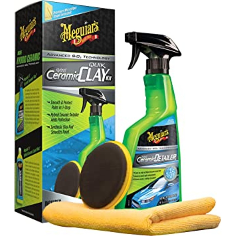 Meguiar's (602) G200200C MEGUIAR'S HYBRID CERAMIC QUIK CLAY KIT G200200C, 16 FL OZ (473 ML)