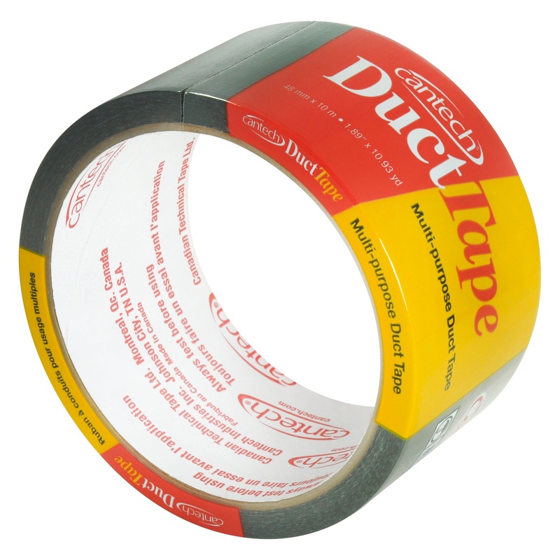 Cantech (111) 393-01 48mm x 10m BLACK WATERPROOF DUCT TAPE