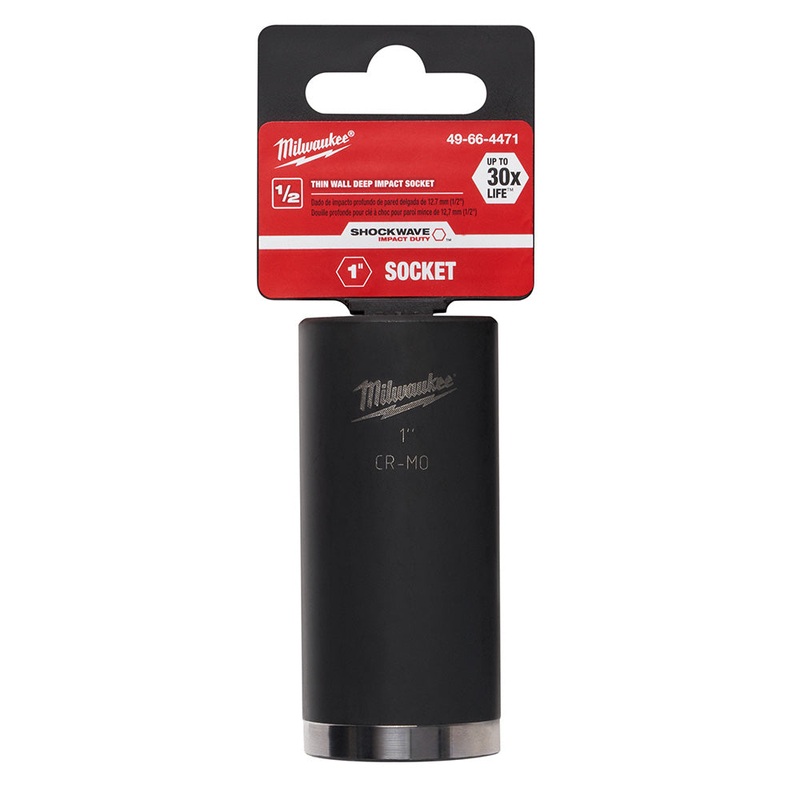 Milwaukee (366) 49-66-4471 SHOCKWAVE 1/2" Deep Well Socket 1"