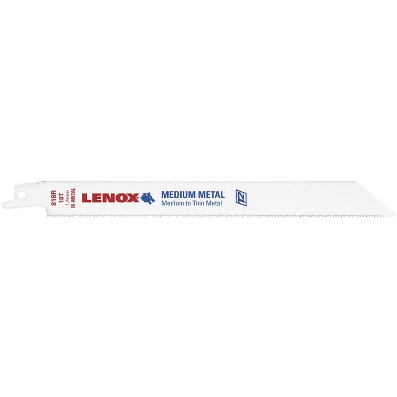 Lenox (135) 20491B110R Lenox B110R General Purpose Bi-Metal Reciprocating Saw Blades, 12-inch, 10/14 TPI, 25/Pk (20491B110R)
