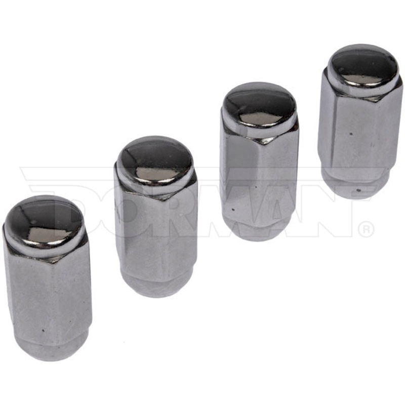 Dorman (415) 711-504 4PC CHROME WHEEL NUT, 4 pieces