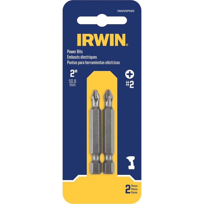 Irwin (928) IWAF22PH22 2IN PHILLIPS No.2 - 2 PACK