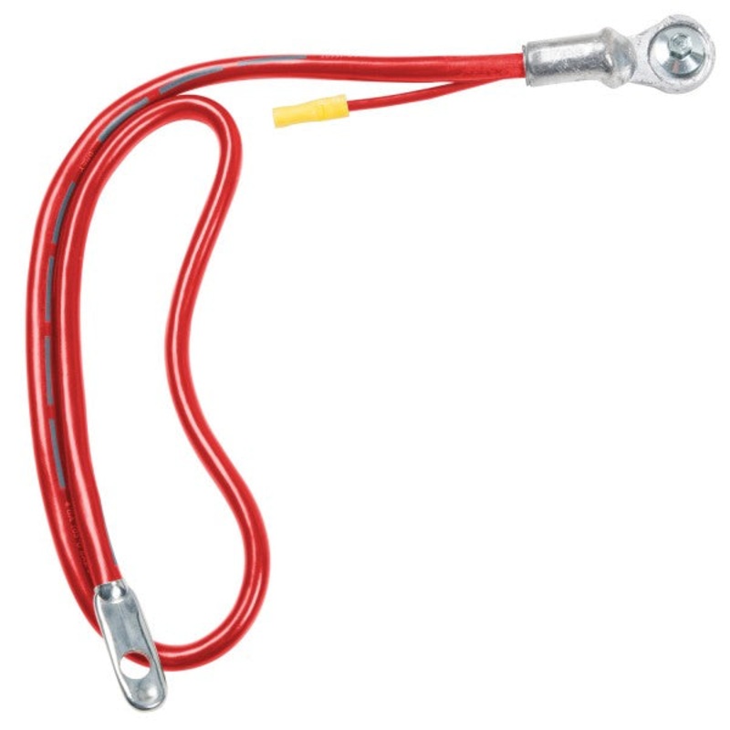 Grote (522) 84-9250-R Battery Cable, Side Terminal, 4 Ga, 25" Red with lead
