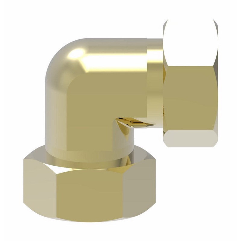 WHD (129) 65X4 BRASS COMP 1/4 TUBE UNION ELBOW