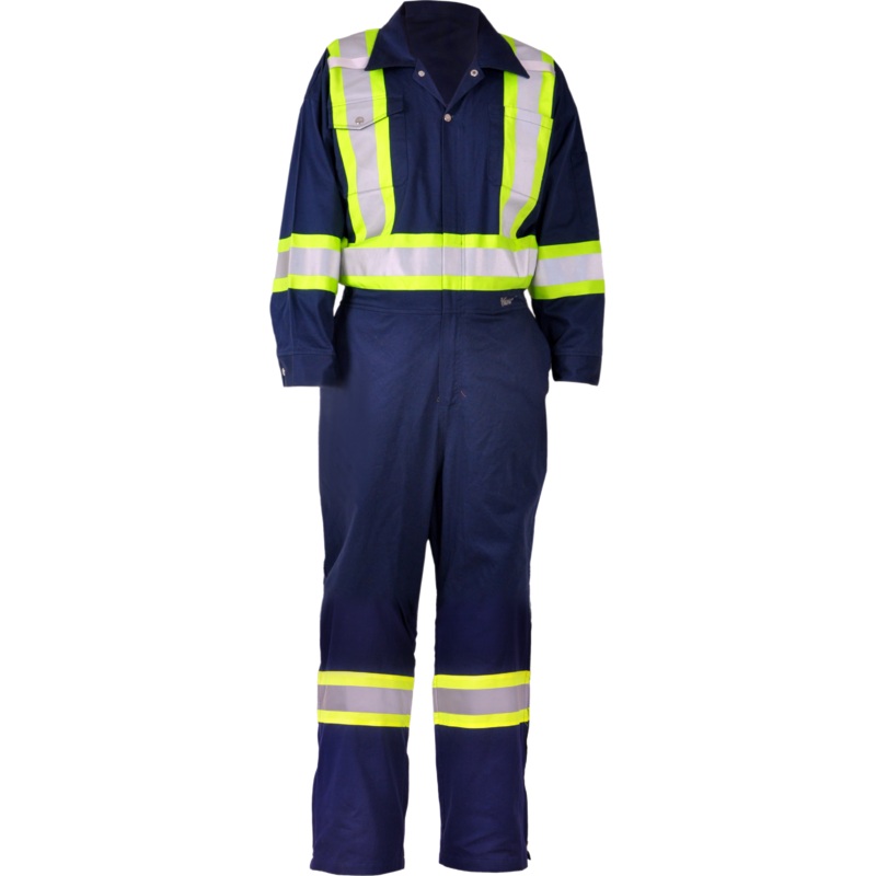 Viking (725) VC20N-3XLT Viking 270 GSM (8oz/yd.) Coverall-4 Vibrance Safety Stripes