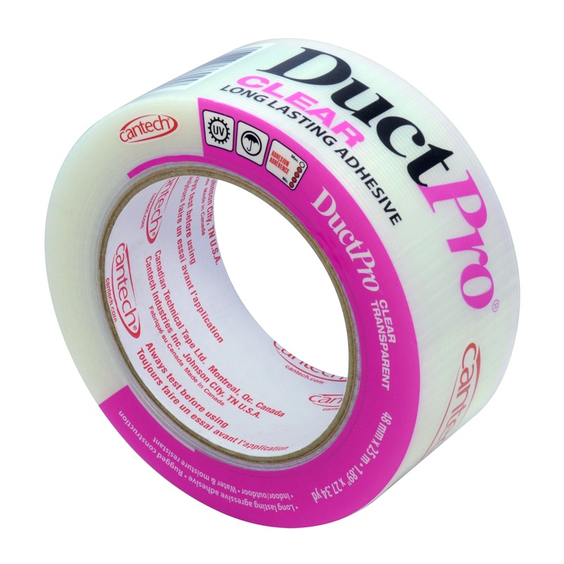 Cantech (111) 380-25 48mm x 25m CLEAR DUCTPRO TAPE