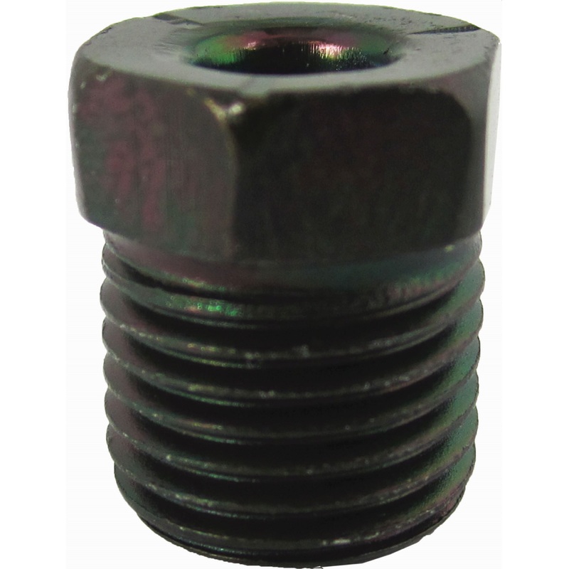 FMSI (450) 3439 3/16" x 1/2" - 20 Steel Invert Flare Tube Nut