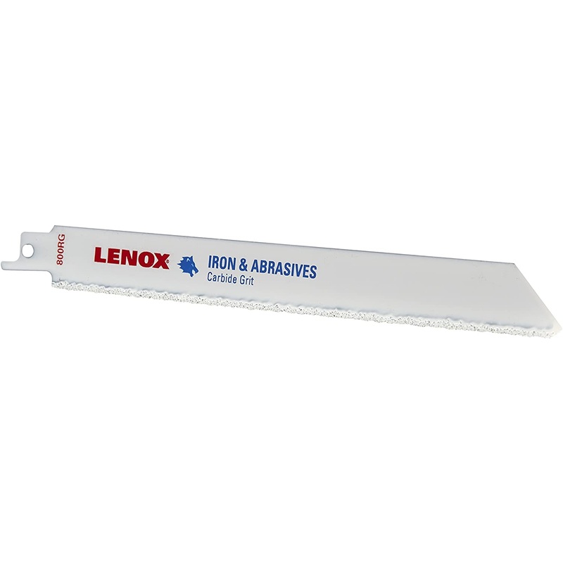 Lenox (135) 20576800RG Lenox 800RG Carbide Grit Reciprocating Saw Blades, 8-inch, 2/Pk (20576800RG)