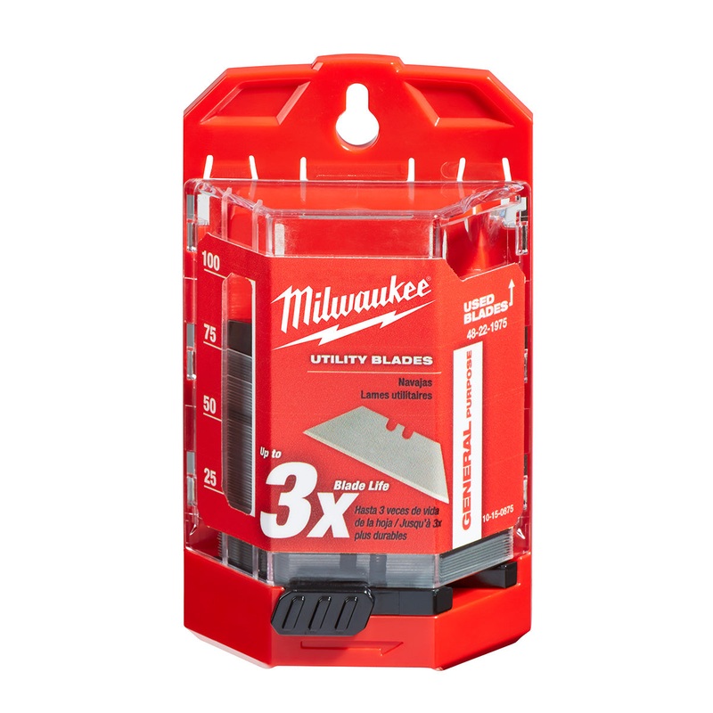 Milwaukee (366) 48-22-1975 75 PC General Purpose Utility Blades w/ Dispenser