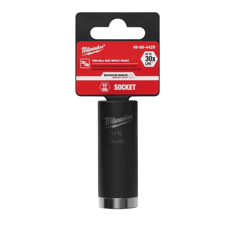 Milwaukee (366) 49-66-4429 SHOCKWAVE 3/8" Deep Well Socket 11/16"